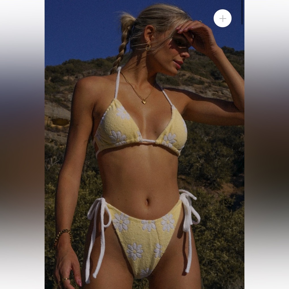 Terry Cloth Daisy Bathing Suit